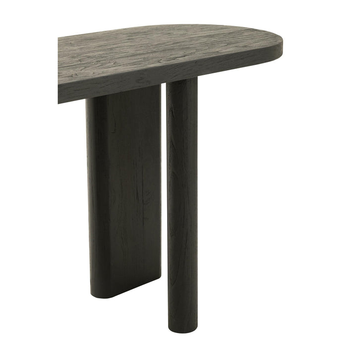 Bijzettafel Zwart Recycled hout 50x150 cm-Bijzettafels-J-Line
