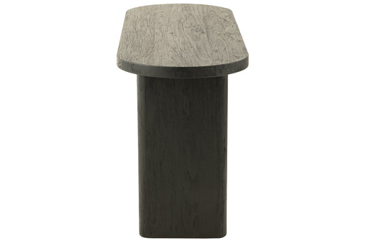 Bijzettafel Zwart Recycled hout 50x150 cm-Bijzettafels-J-Line