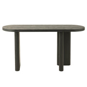 Bijzettafel Zwart Recycled hout 50x150 cm-Bijzettafels-J-Line