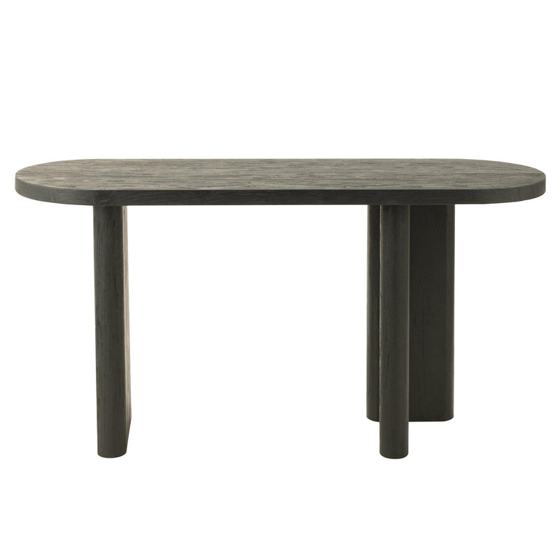 Bijzettafel Zwart Recycled hout 50x150 cm-Bijzettafels-J-Line