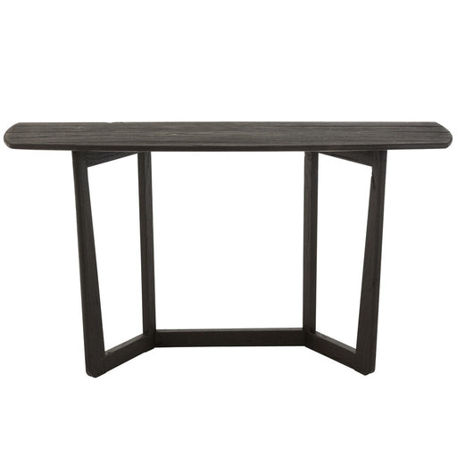 Bijzettafel Zwart Teakhout 40x140 cm-Bijzettafels-J-Line