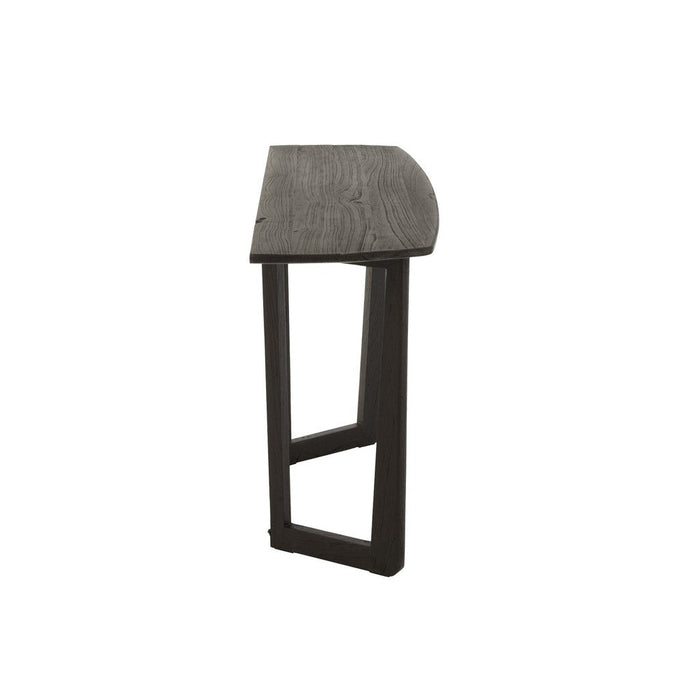 Bijzettafel Zwart Teakhout 40x140 cm-Bijzettafels-J-Line