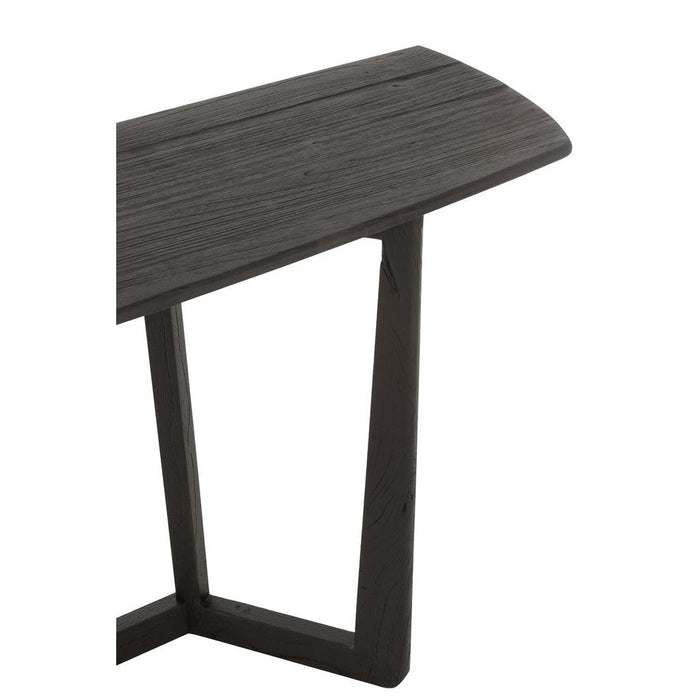 Bijzettafel Zwart Teakhout 40x140 cm-Bijzettafels-J-Line