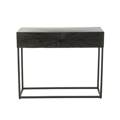 Bijzettafel Zwart ijzer 33x100 cm-Bijzettafels-J-Line