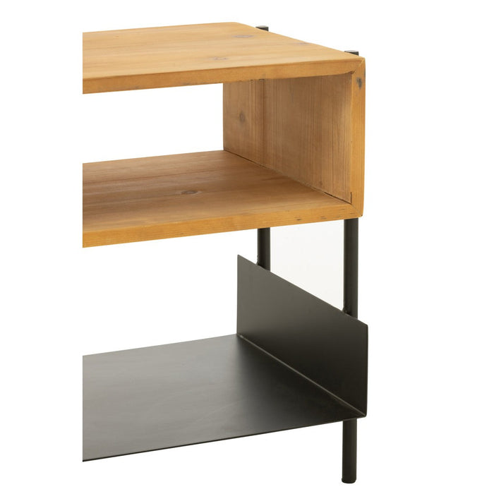 Bijzettafel Zwart ijzer 35 cm 35x42x48 cm-Opbergkasten-J-Line