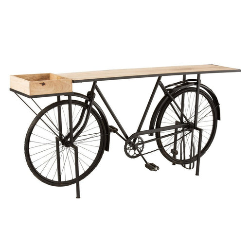 Bijzettafel Zwart ijzer 36x185 cm-Bijzettafels-J-Line