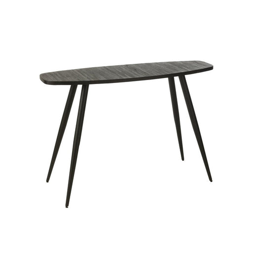 Bijzettafel Zwart ijzer Ovaal 40x120 cm-Bijzettafels-J-Line