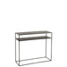 Bijzettafel Zwart ijzer Rechthoekig 35x105 cm-Bijzettafels-J-Line