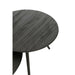 Bijzettafel Zwart ijzer Rond 30 cm 30x30x45 cm-Bijzettafels-J-Line
