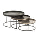 Bijzettafel Zwart ijzer Rond 78 cm 77.5x77.5x45.5 cm-Bijzettafels-J-Line