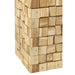 Bijzettafel/Krukje Stukken Teak Hout Naturel 30 cm 30x30x45 cm-Krukken-J-Line