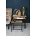 Bijzettafels Bijzettafel Daan Goud Aluminum Zwart IJzer Sidetable S/3-Bijzettafels-PTMD