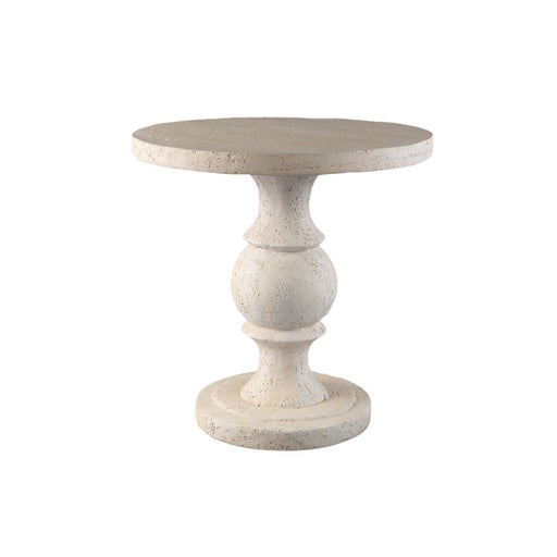 Bijzettafels Bijzettafel Muza Crème MgO Rond Classic Sidetable-Bijzettafels-PTMD