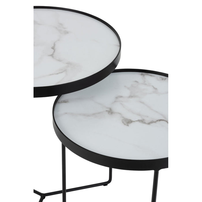 Lamp Wit Ijzer Rond 45 cm-Tafellampen-J-Line