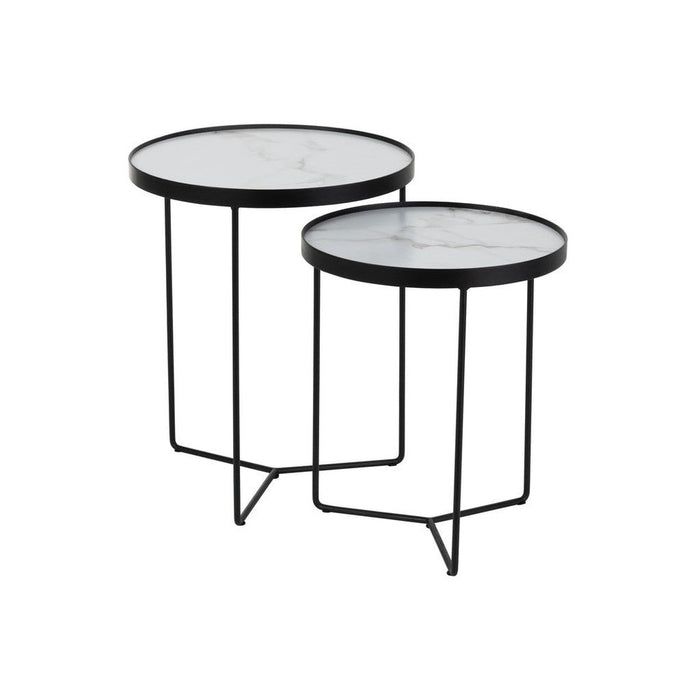 Lamp Wit Ijzer Rond 45 cm-Tafellampen-J-Line