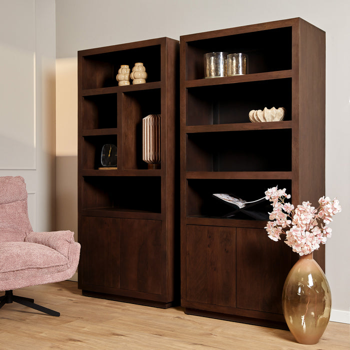 Boekenkast Brussel Bruin - 90 cm-Boekenkasten-Starfurn
