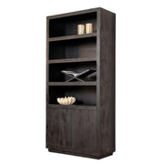 Boekenkast Brussel Zwart 90 cm 90x45x200 cm-Boekenkasten-Starfurn