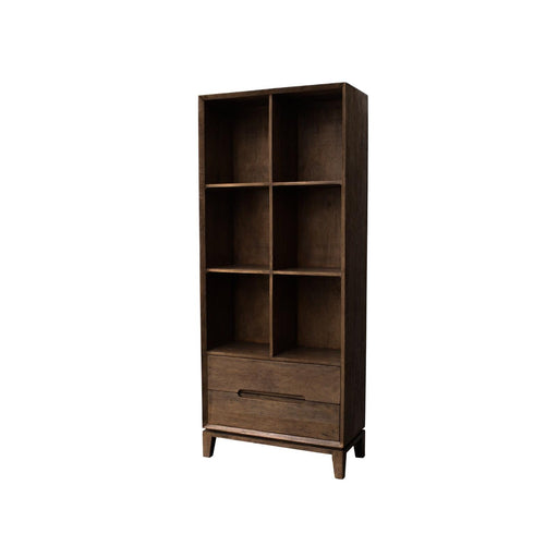 Boekenkast Cortez Mangohout Bruin 40x83x200 cm-Boekenkasten-Livingfurn