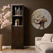 Boekenkast Dallas Bruin Mangohout 55 cm-Boekenkasten-Creating Home