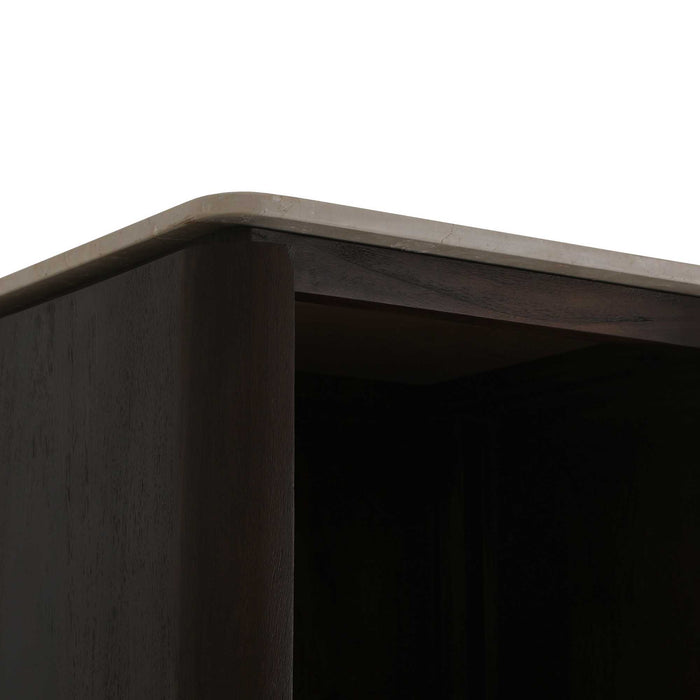 Boekenkast Dallas Bruin Mangohout 55 cm-Boekenkasten-Creating Home