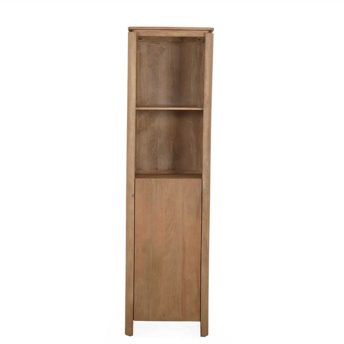 Boekenkast Dallas Naturel Mangohout 55 cm-Boekenkasten-Creating Home