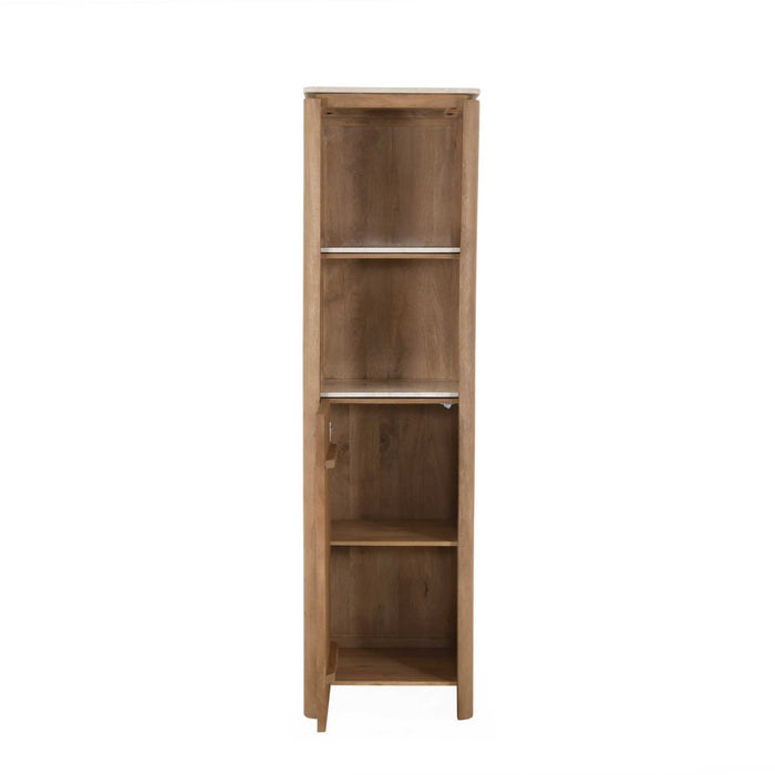 Boekenkast Dallas Naturel Mangohout 55 cm-Boekenkasten-Creating Home