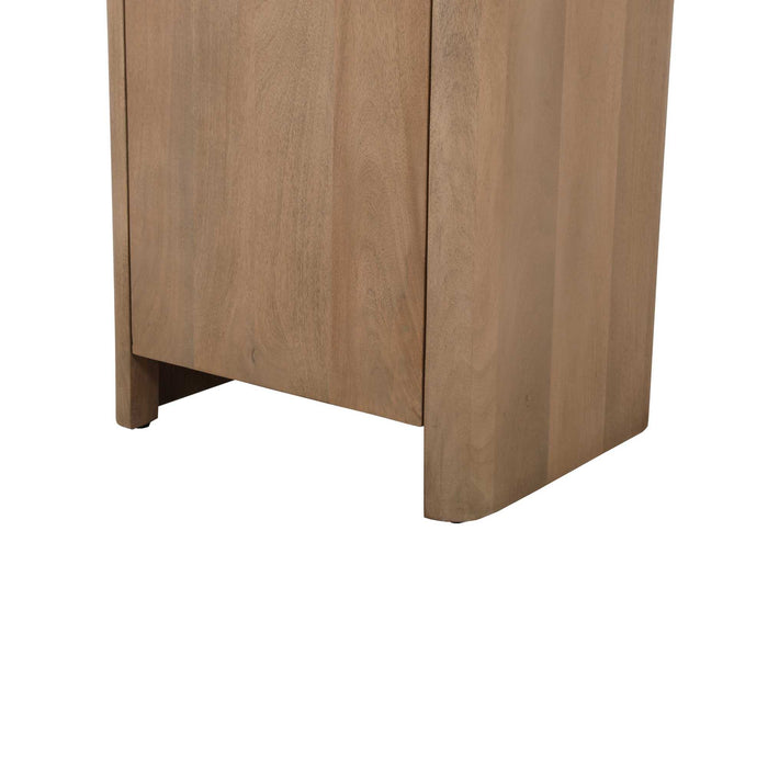 Boekenkast Dallas Naturel Mangohout 55 cm-Boekenkasten-Creating Home