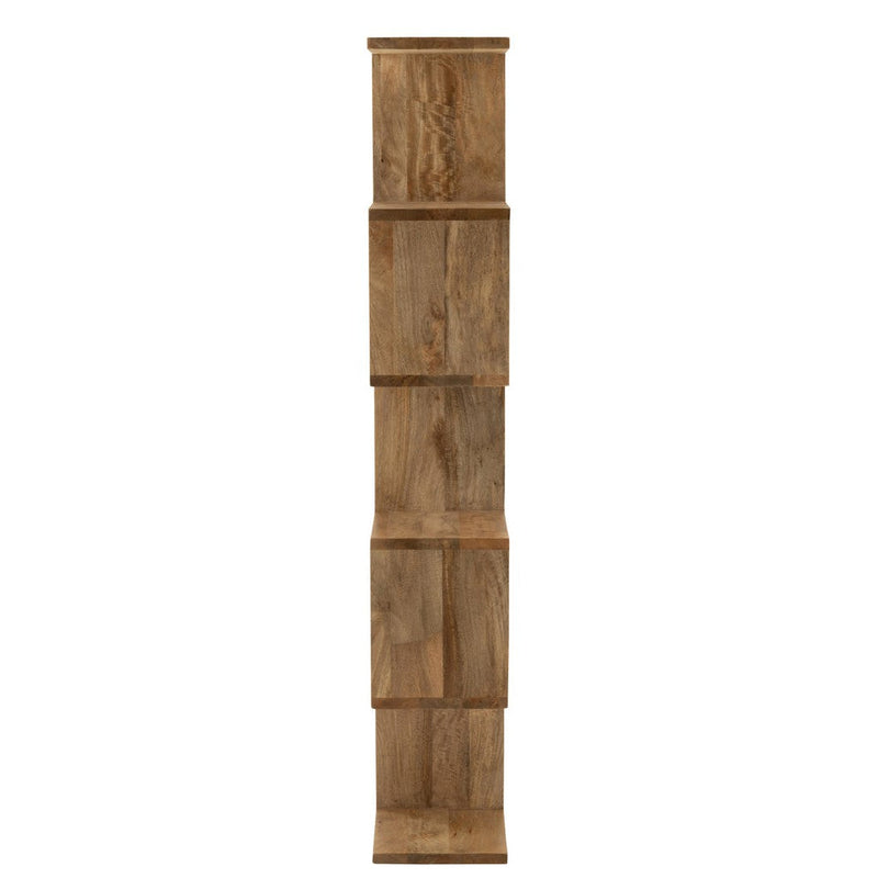 Boekenkast Naturel Mangohout hout 30x120 cm-Boekenkasten-J-Line