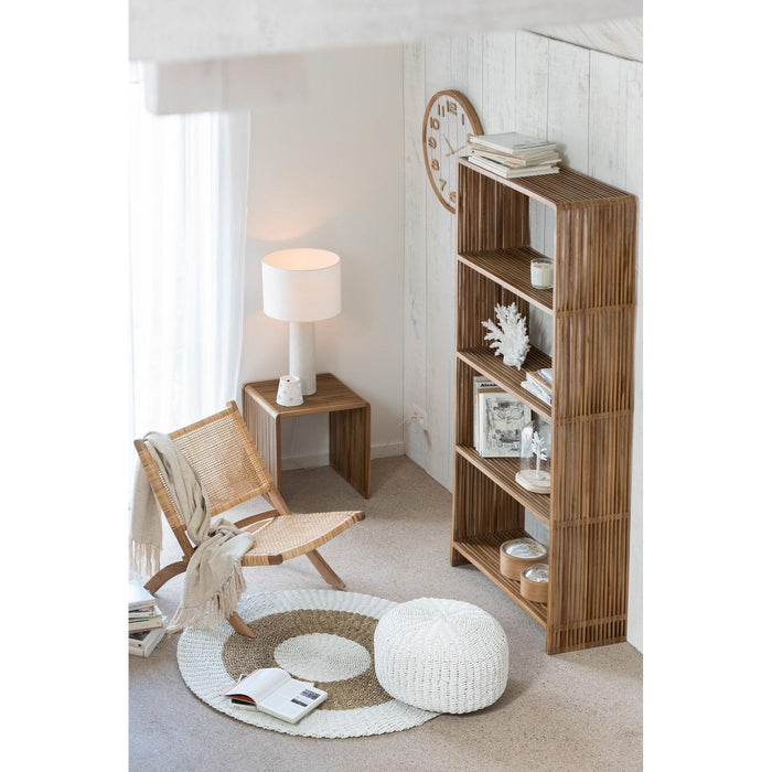 Boekenkast Naturel Recycled hout 35x88 cm-Boekenkasten-J-Line