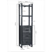 Boekenkast Norris Mangohout Zwart 55x40x200 cm 12409-Boekenkasten-Livingfurn