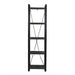 Boekenkast Norris Mangohout Zwart 55x40x200 cm 12440-Boekenkasten-Livingfurn