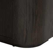 Boekenkast Novero Eikenhout fineer Bruin 145x40x220 cm-Boekenkasten-Livingfurn