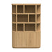 Boekenkast Novero Eikenhout fineer Naturel hout 145x40 cm-Boekenkasten-Livingfurn