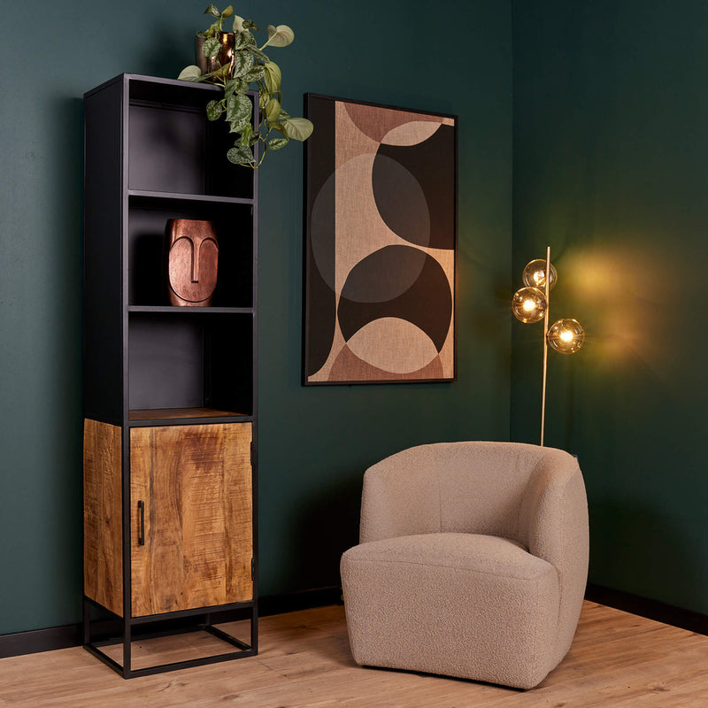 Boekenkast Oakland 50 cm 50x40x200 cm-Boekenkasten-Starfurn