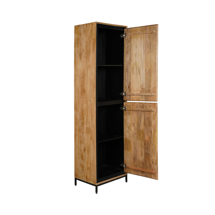 Boekenkast RichWood - 60 cm - Naturel - Metaal - STF-3507-Boekenkasten-Starfurn