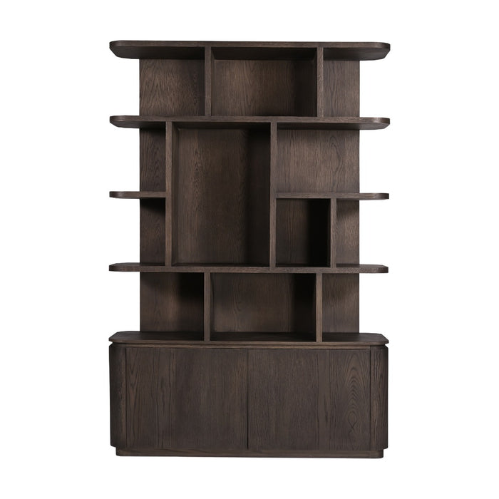 Boekenkast Rivano Eikenhout Fineer Bruin 145cm