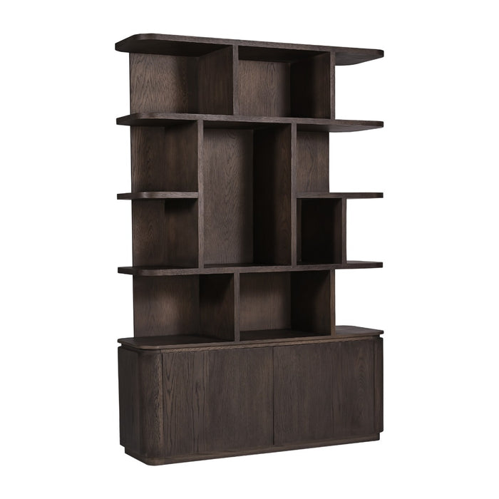 Boekenkast Rivano Eikenhout Fineer Bruin 145cm