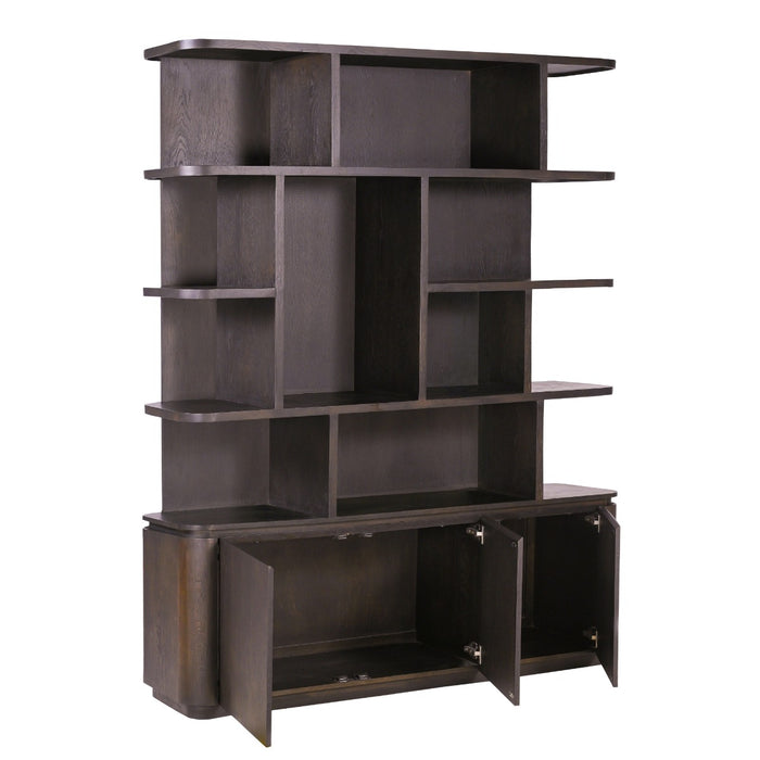 Boekenkast Rivano Eikenhout Fineer Bruin 170cm