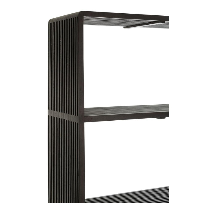 Boekenkast Zwart Recycled hout 35x88 cm-Boekenkasten-J-Line
