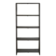 Boekenkast Zwart Recycled hout 35x88 cm-Boekenkasten-J-Line