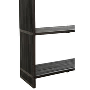 Boekenkast Zwart Recycled hout 35x88 cm-Boekenkasten-J-Line