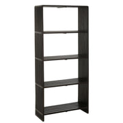 Boekenkast Zwart Recycled hout 35x88 cm-Boekenkasten-J-Line