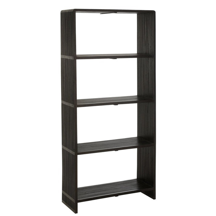 Boekenkast Zwart Recycled hout 35x88 cm-Boekenkasten-J-Line