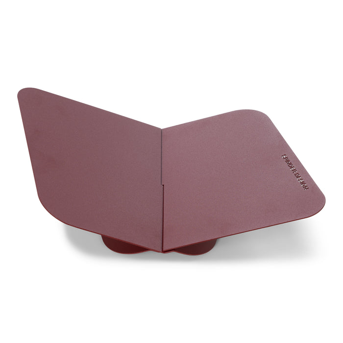 Boekenstandaard ATALANTA Staal Burgundy 36.6x24x10.5cm Spinder Design-Wandplanken-Spinder