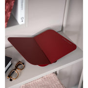 Boekenstandaard ATALANTA Staal Burgundy 36.6x24x10.5cm-Wanddecoratie-Spinder