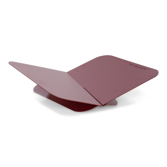 Boekenstandaard ATALANTA Staal Burgundy 36.6x24x10.5cm-Wandplanken-Spinder