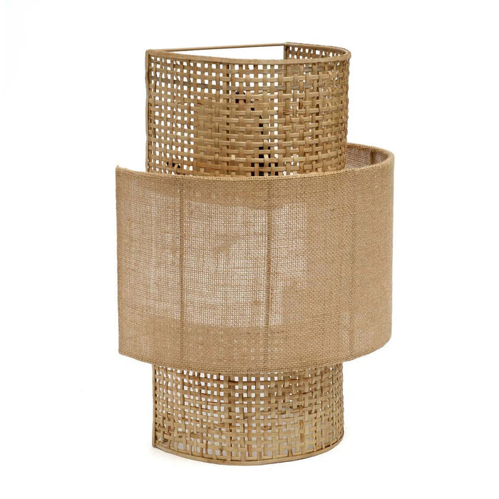 Bolly Jute Wandlamp - Naturel - M-Wandlampen-Bazar Bizar