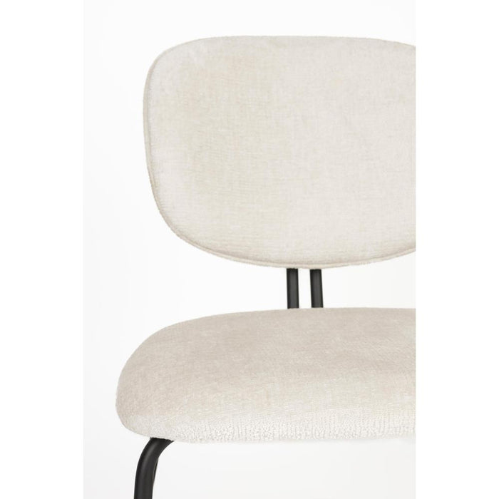 Bouton Stoel Off White-Eetkamerstoelen-Creating Home