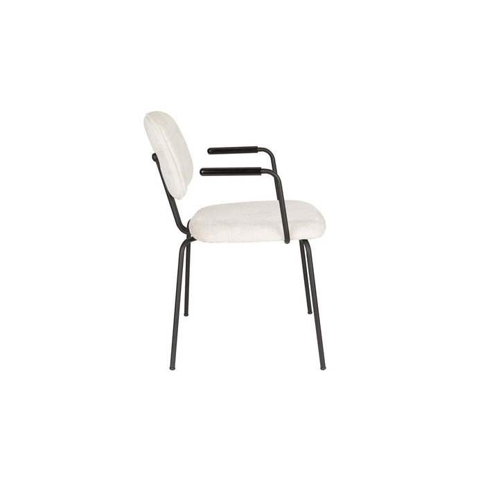 Bouton Stoel Off White-Eetkamerstoelen-Creating Home