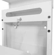 Brievenbus INBOX Staal Wit 39x11x40cm Spinder Design-Opbergdozen en manden-Spinder